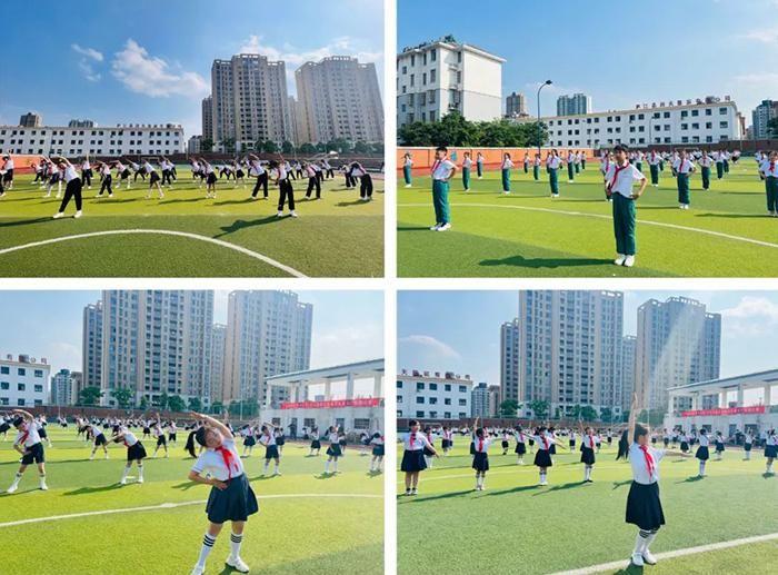 庐江县城北小学教育集团举行广播体操比赛