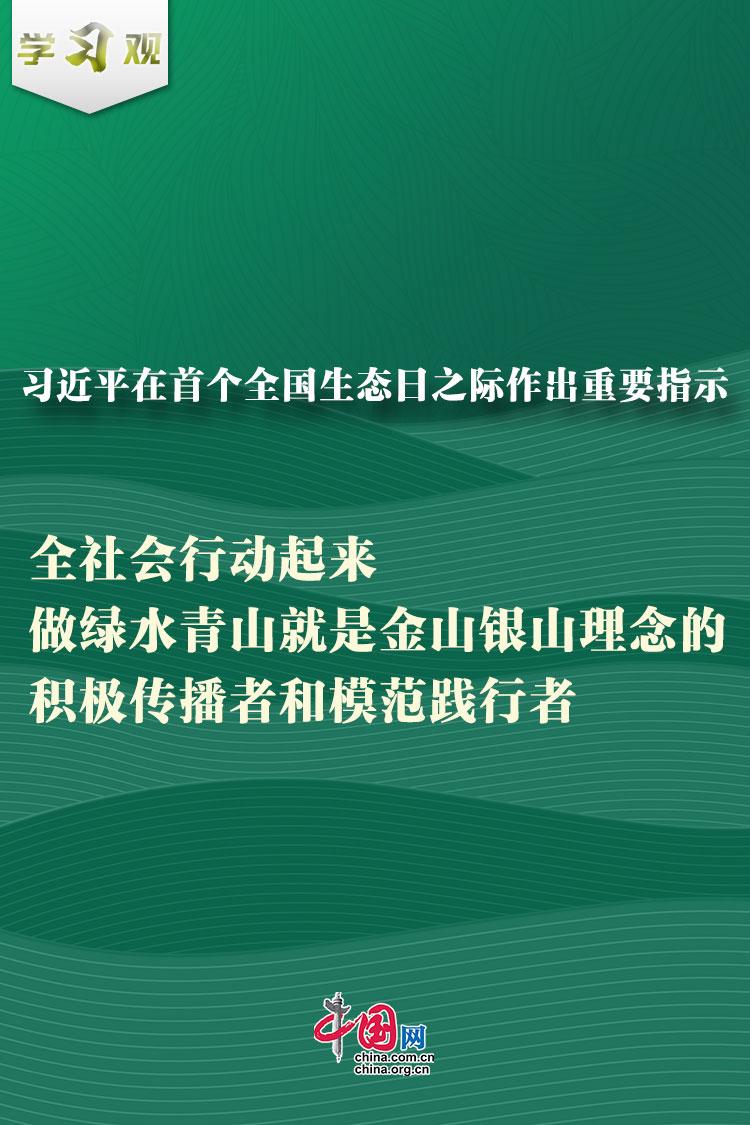 学习观|习近平在首个全国生态日之际作出重要指示_中国网