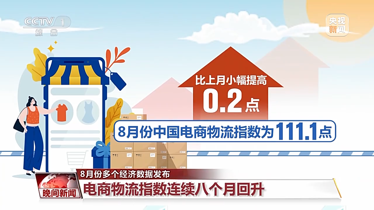 8月份多個經濟數據發佈 中國經濟趨穩回升的勢頭更加明顯
