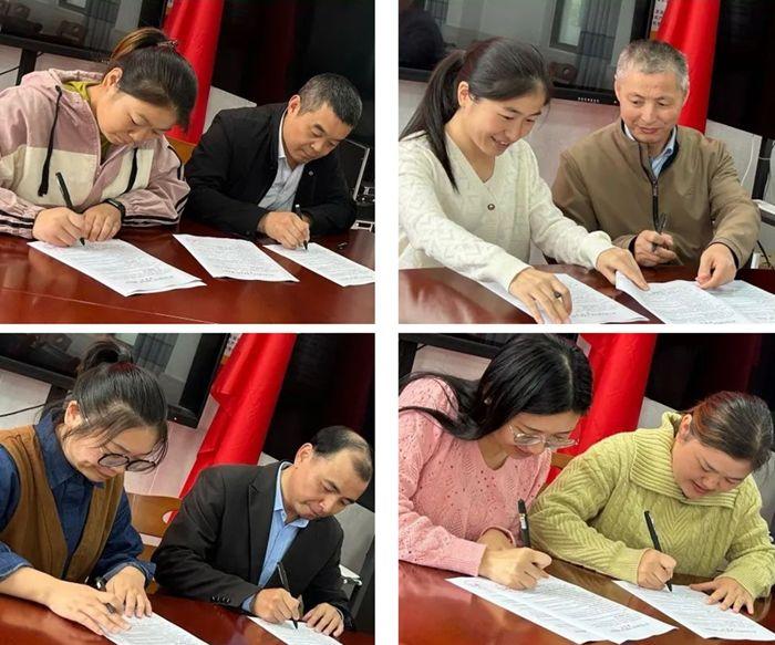 怀宁县石镜学校举行第二届青蓝工程师徒结对仪式