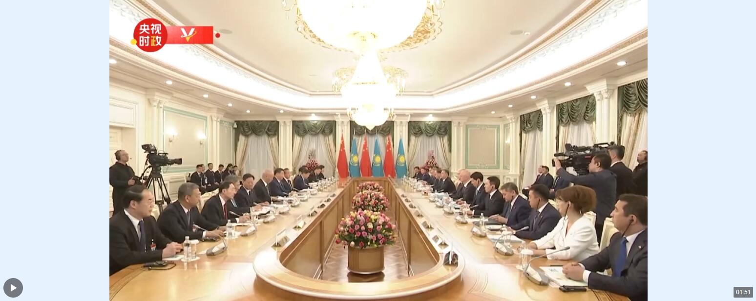 视频丨习近平同哈萨克斯坦总统托卡耶夫举行会谈_中国网