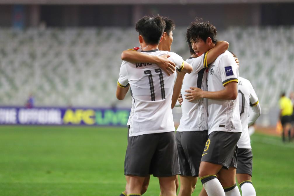 U20亚洲杯：中国队5:2大胜进八强 追平近20年最好成绩