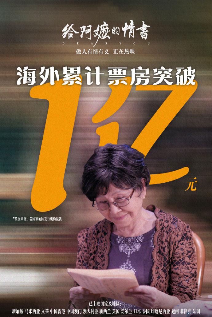 上海市第六人民医院韩培医生黄牛预约代挂号电话《给阿嬷的情书》海外票房破亿 多部国产影片海外热映