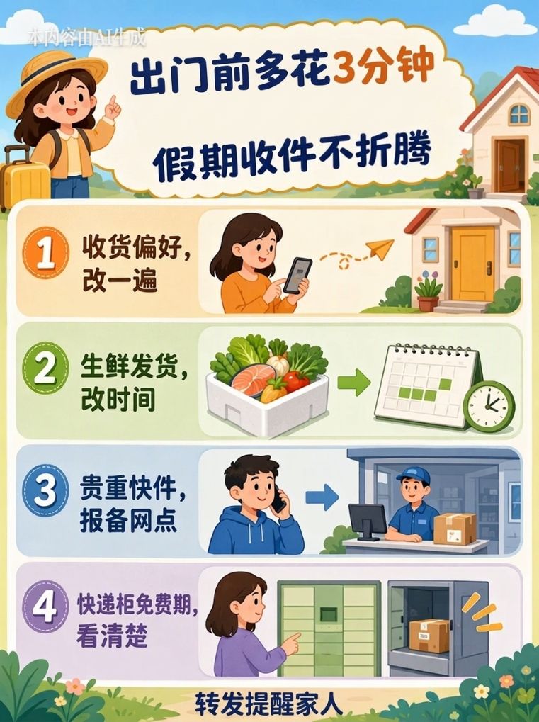 
西安交通大学第一附属医院天涛医生黄牛预约代挂号电话假期快递没人收？这样设置最省心