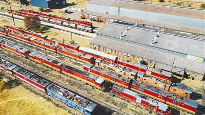 Des locomotives made in China sont arrivées en Afrique du Sud