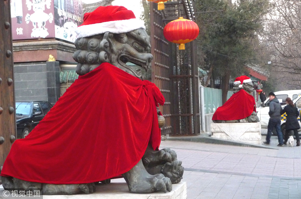 Wie Chinesen Weihnachten feiern mit chinesischer