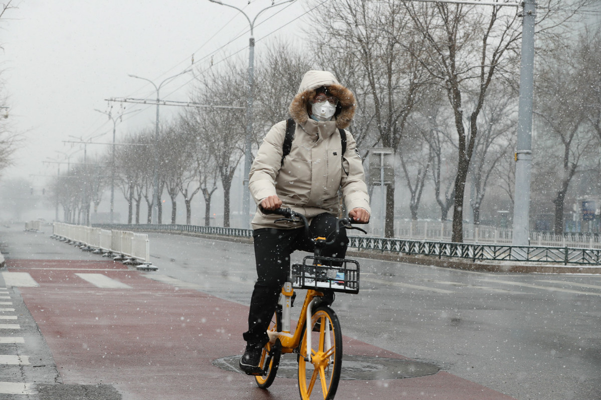 Es Schneit Erneut In Beijing China Org Cn