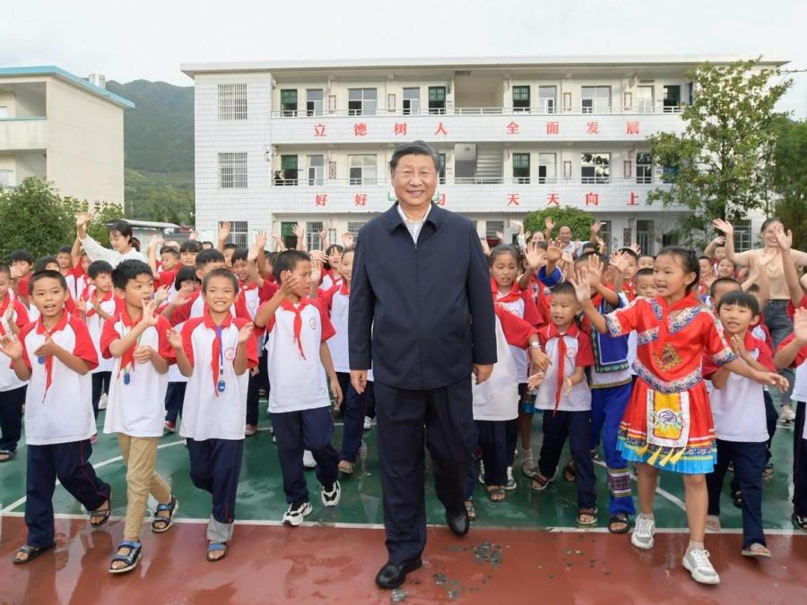 Xi Jinping Liegt Das Gesunde Heranwachsen Der Kinder Am Herzencn 