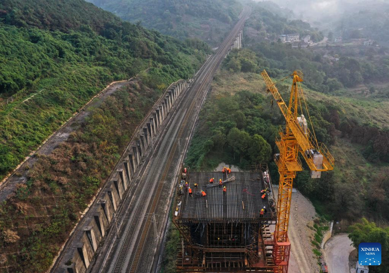 Sichuan Chongqing Abschnitt Der Hochgeschwindigkeitsbahn Chongqing