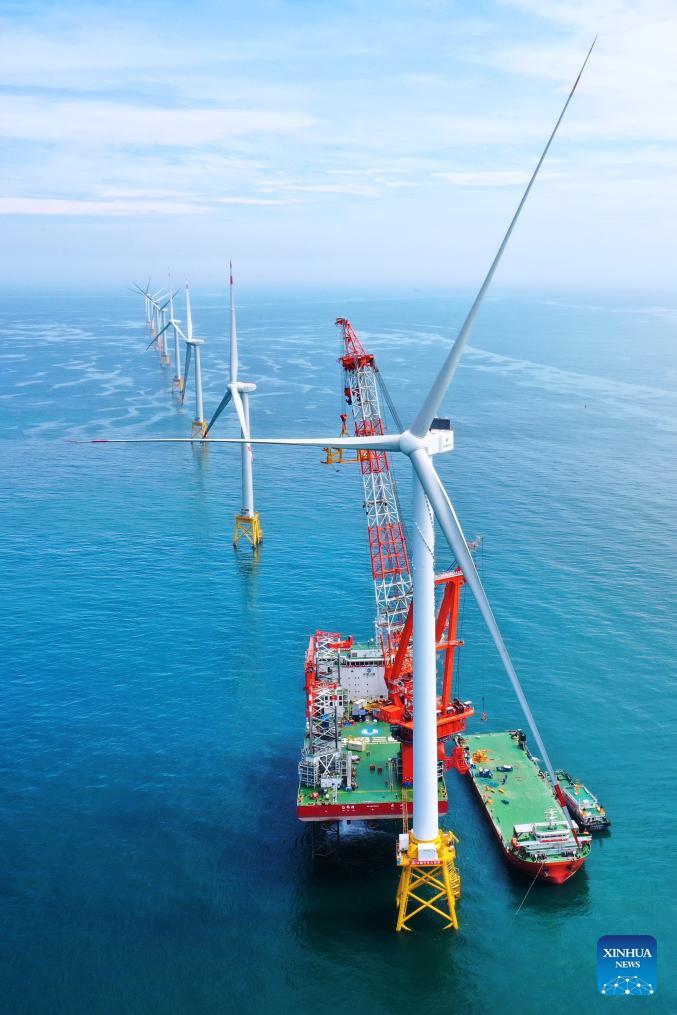 Fujian Mw Offshore Windturbine Nimmt Den Betrieb Auf China Org Cn