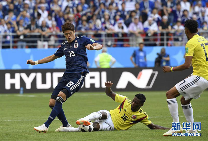 W杯予選グループH、日本代表がコロンビア代表に勝利