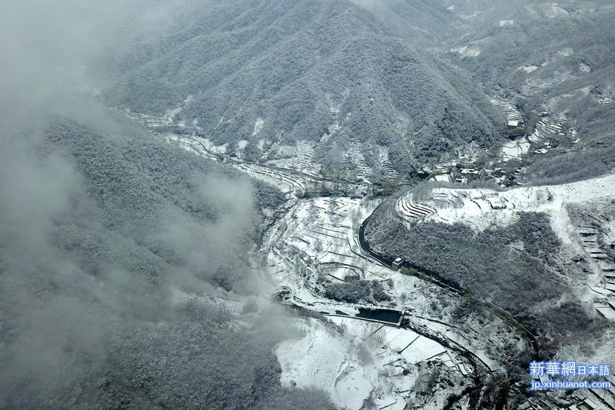 太行山脈に春の雪 河北省臨城県_中国網_日本語