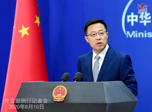 外交部、中国は一貫して米国と台湾地区の公的往来に断固反対
