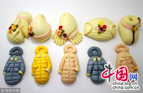 Креативные китайские пампушки, разработанные магазином города Вэйхай (пров. Шаньдун)