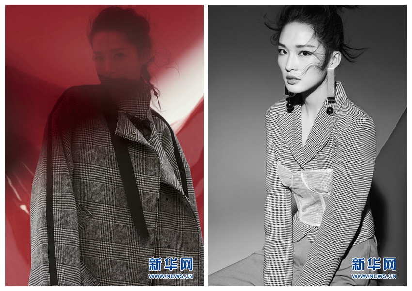 Китайская актриса Ли Цинь попала на обложку модного журнала