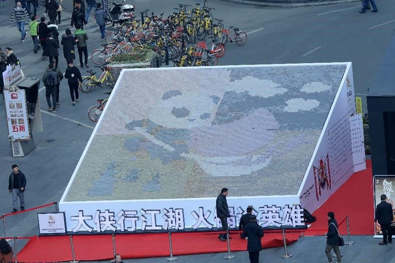 Самая большая в мире мозаика из специй составлена в Китае