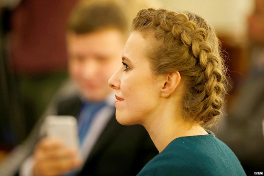 Кандидатка в президенты РФ Ксения Собчак приняла участие в предвыборной кампании