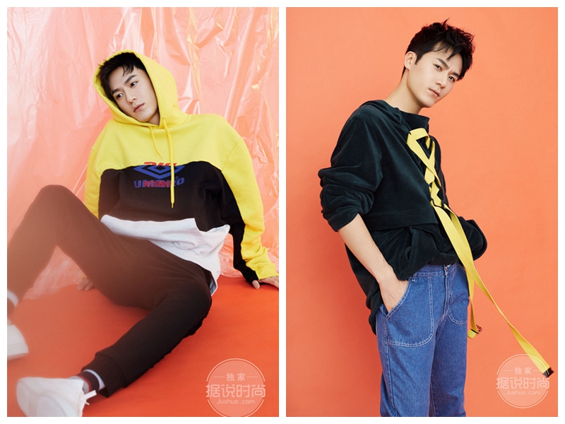 Очаровательный актер Мао Цзыцзюнь в черно-белых фото