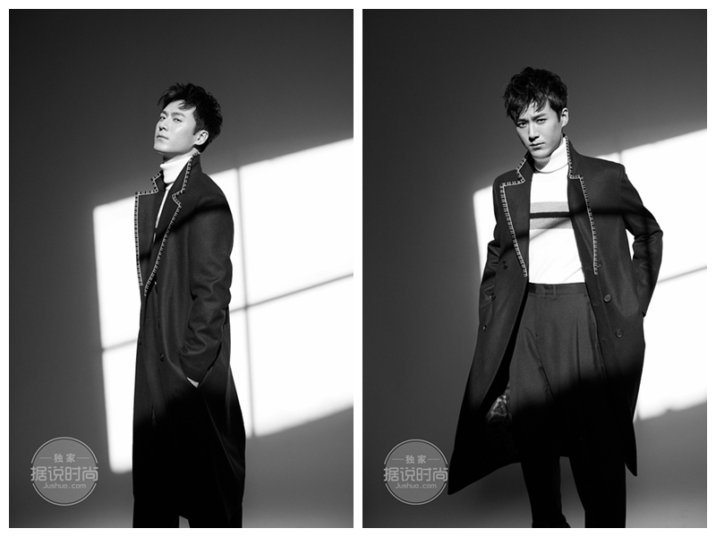 Очаровательный актер Мао Цзыцзюнь в черно-белых фото