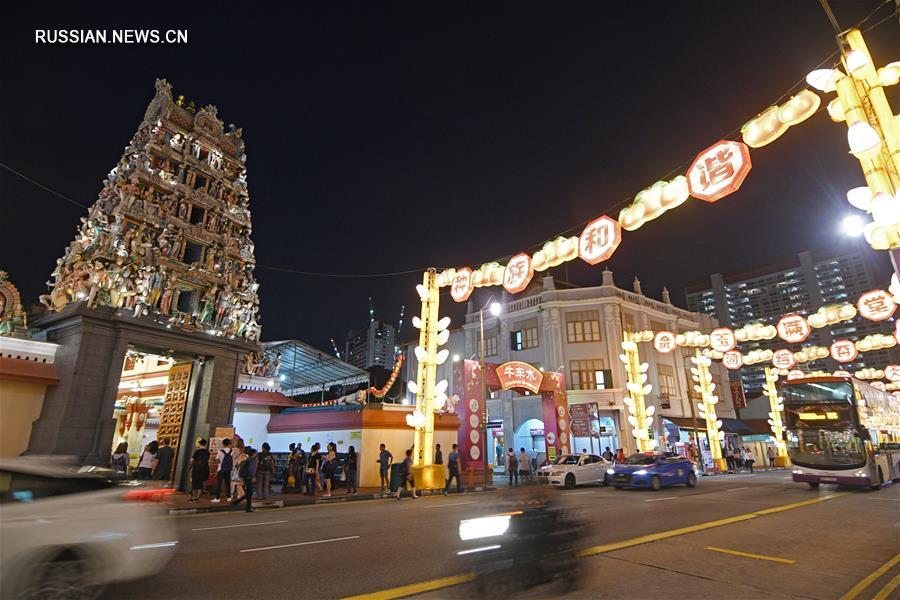 В китайском квартале Сингапура 27 января в преддверии праздника Весны зажгут фонари