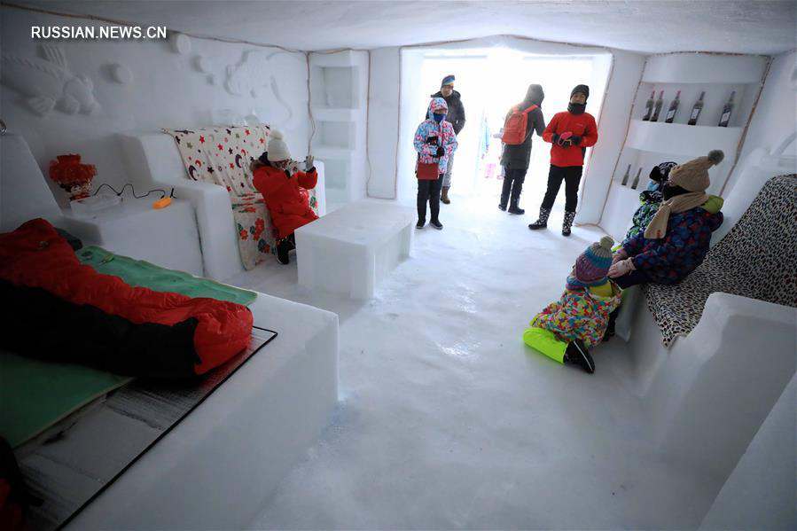 Гостиница из льда и снега в уезде Мохэ 