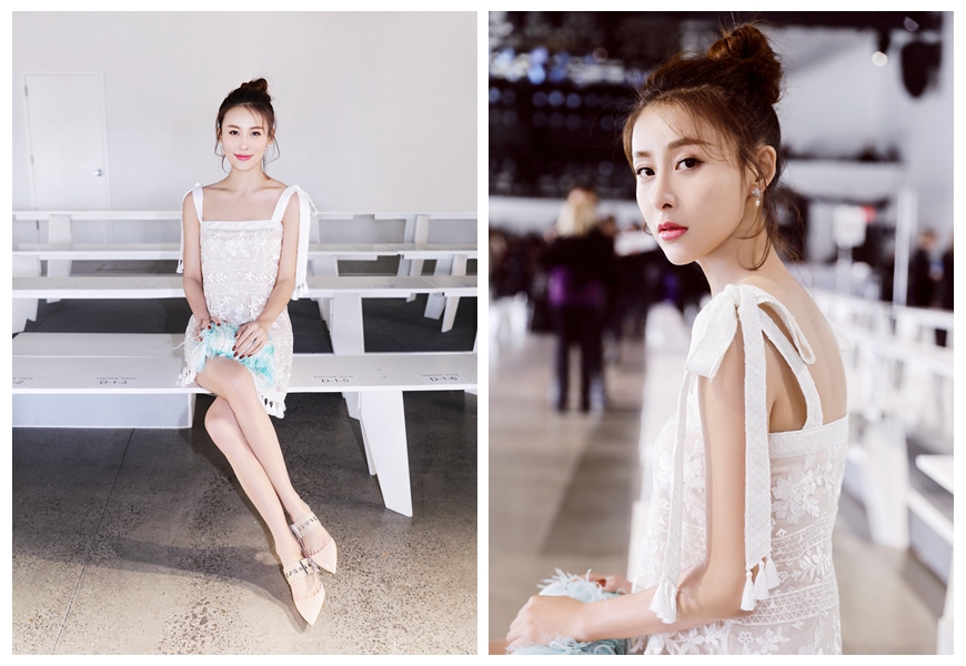 Китайская актриса Цзя Цин посетила на Нью-Йоркскую неделю моды
