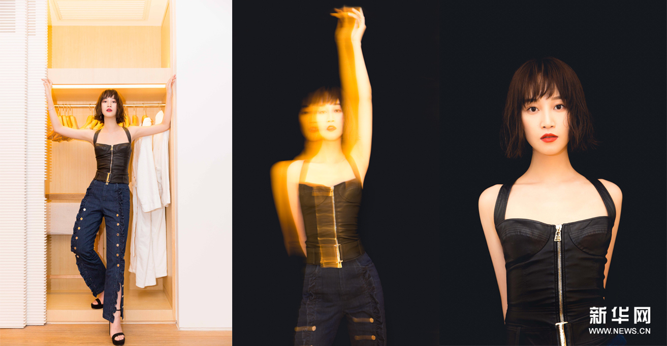 Красивая актриса Лань Инъин в стиле кэжуал