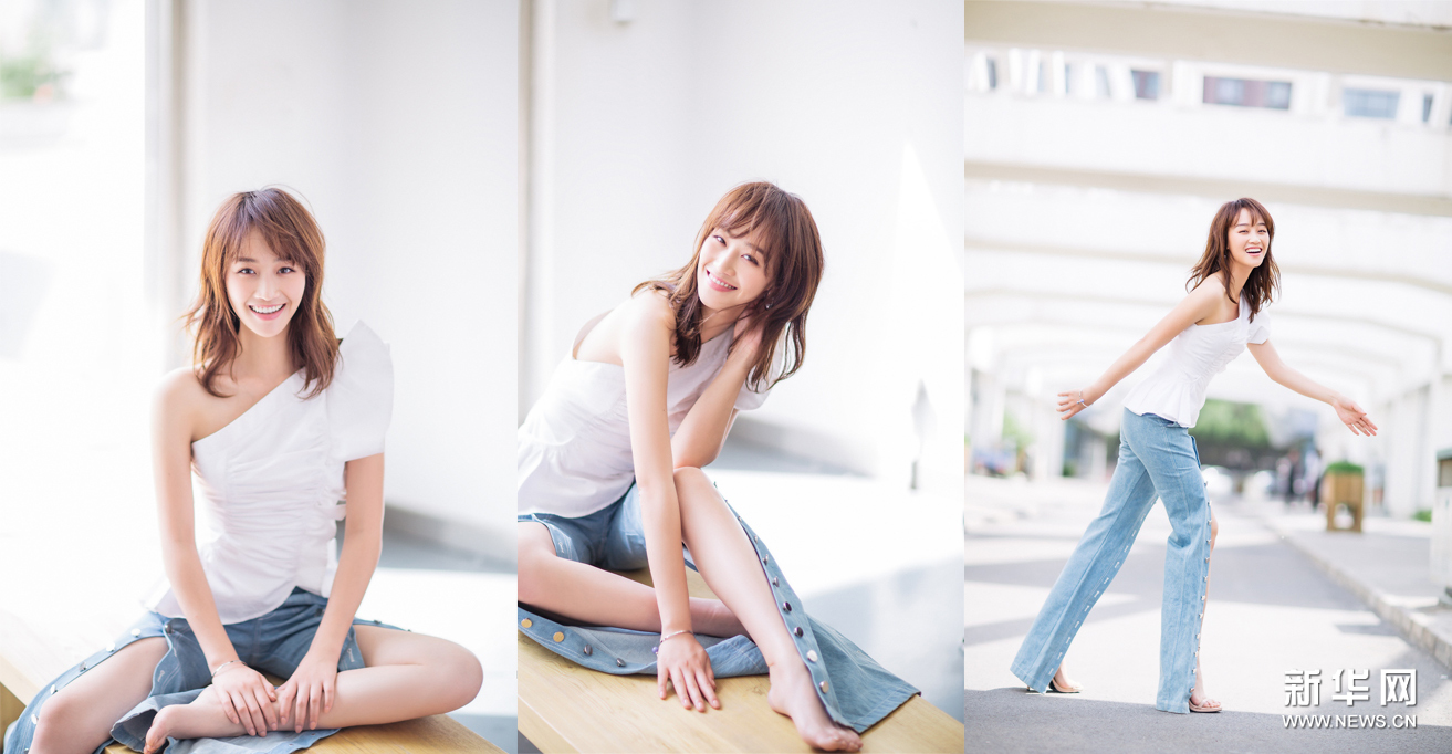 Красивая актриса Лань Инъин в стиле кэжуал