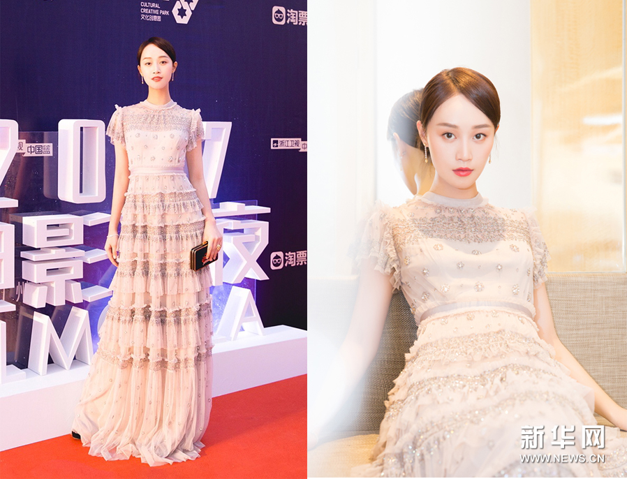 Красивая актриса Лань Инъин в стиле кэжуал