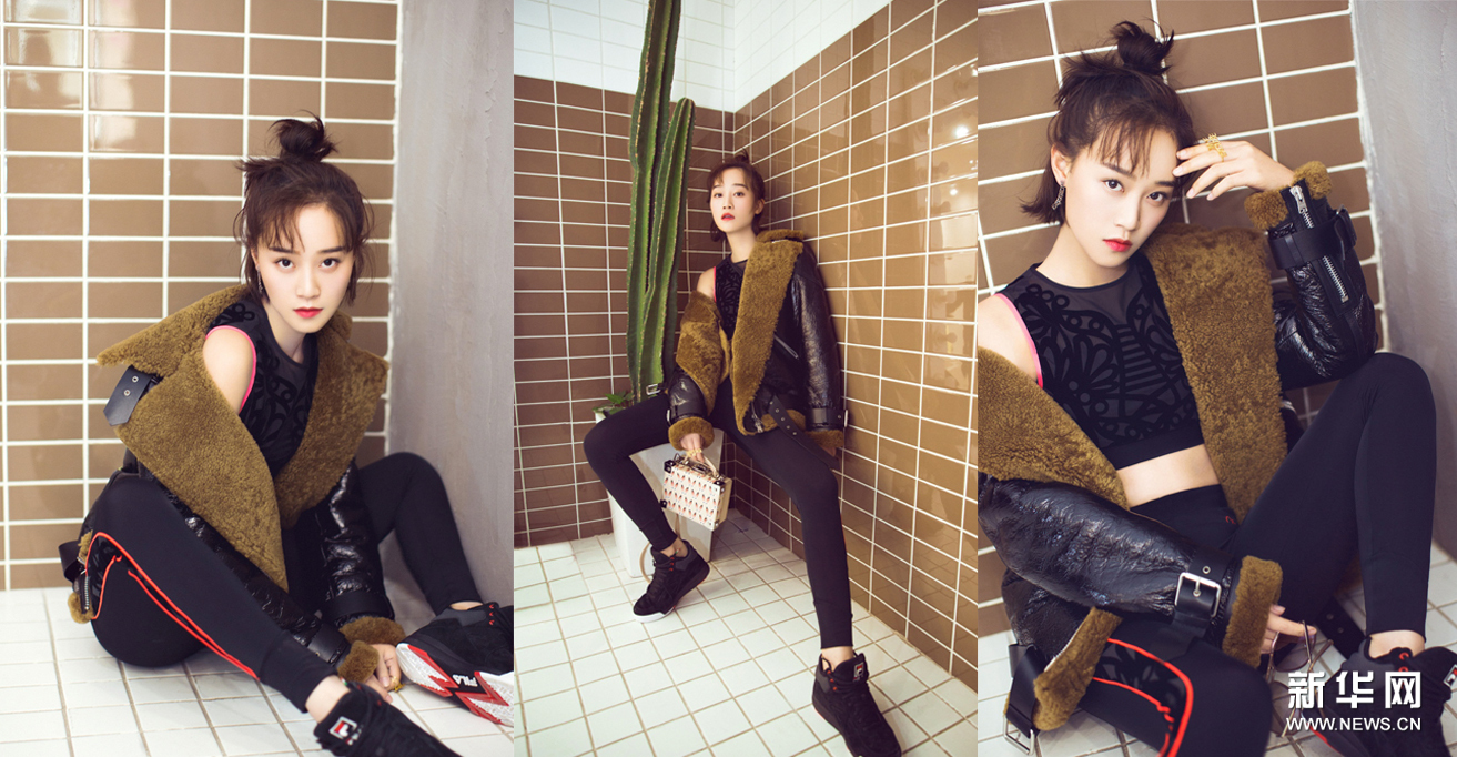 Красивая актриса Лань Инъин в стиле кэжуал