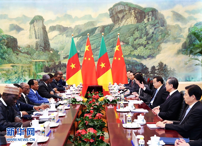 Премьер Госсовета КНР Ли Кэцян встретился с президентом Камеруна П.Бийей