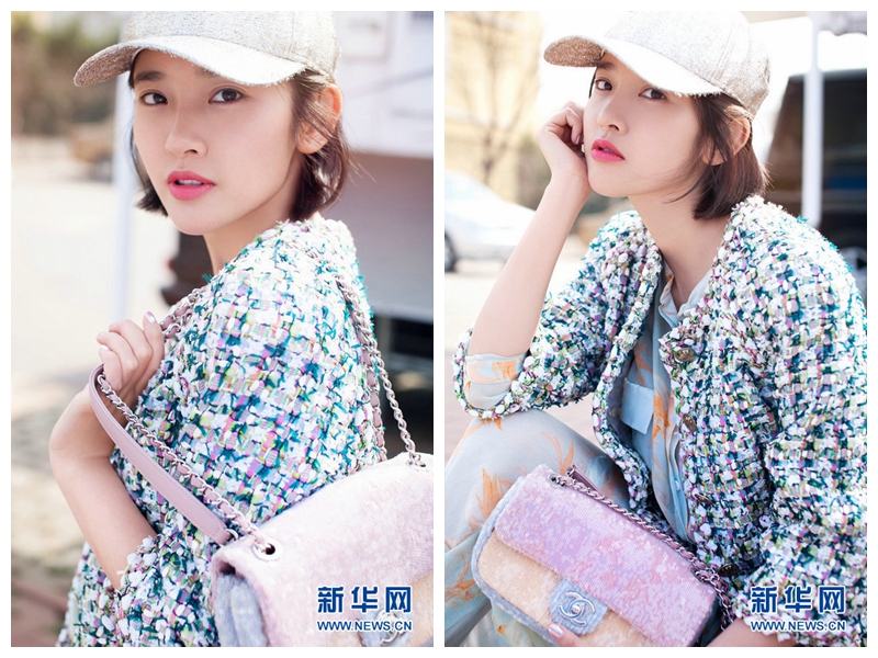 Весенняя фотосессия милой актрисы Тан Исинь