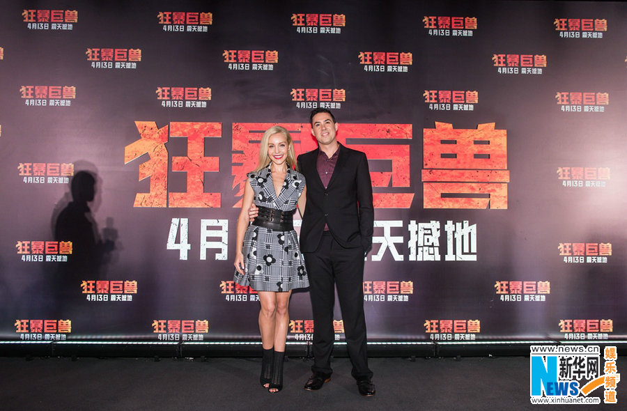 Фото с премьеры фильма «Рэмпейдж» в Шанхае 