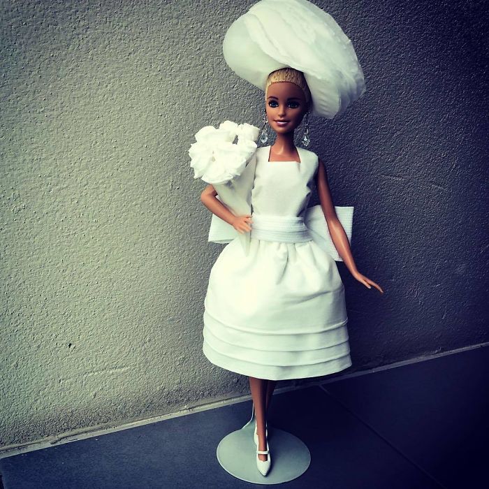 Бумажные свадебные наряды для куклы Барби