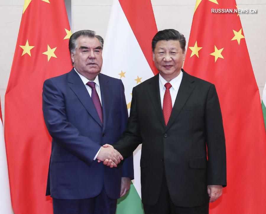 Встреча Си Цзиньпина с президентом Таджикистана Э. Рахмоном