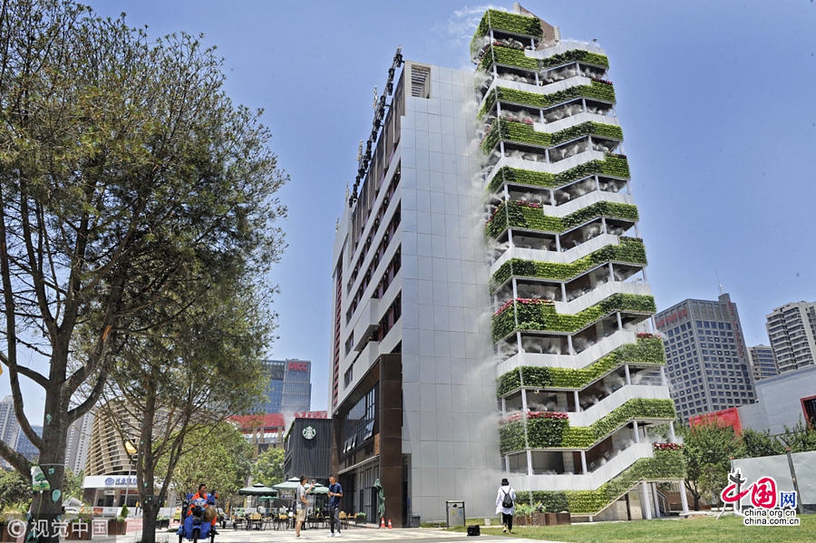 В городе Сиань строят 10-этажное здание с «вертикальным озеленением»