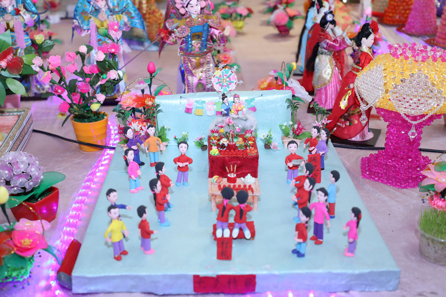 Очаровательные экспонаты фестиваля культуры Цицяо в г. Гуанчжоу пров. Гуандун