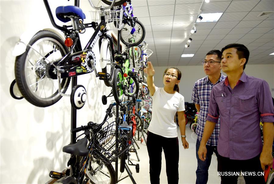 Ежегодно выпускается 25 млн штук различных детских велосипедов, которые продаются в 30 странах и районах мира, товарооборот достигает 8 млрд юаней. 