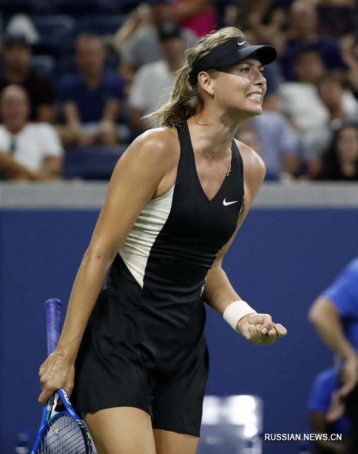 28 августа на проходящем в Нью-Йорке Открытом чемпионате США по теннису /US Open/ 2018 года в 1-м круге женского одиночного разряда россиянка Мария Шарапова со счетом 2:0 победила швейцарку Патти Шнидер и вышла в следующий круг.