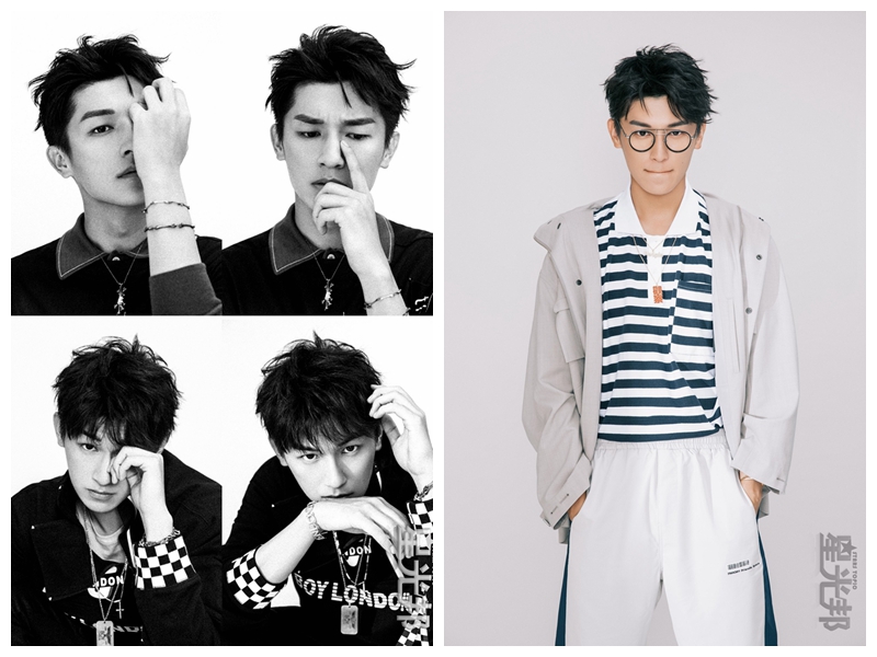 Модное сочетание одежды актера Ян Сюйвэня