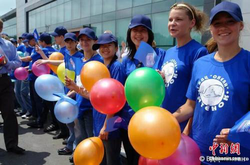 Память пострадавших в Вэньчуаньском землетрясении детей о России