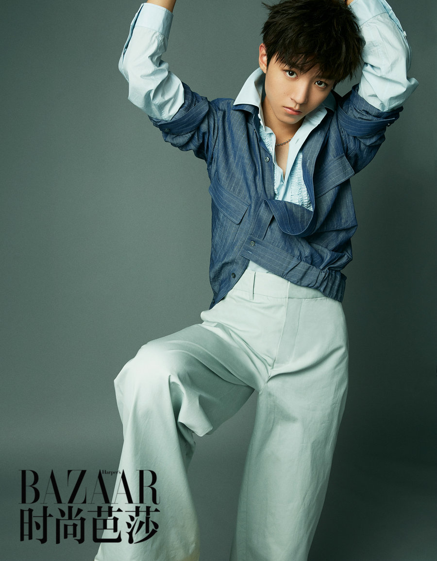 Популярный актер и певец Ван Цзюнькай попал на обложку модного журнала