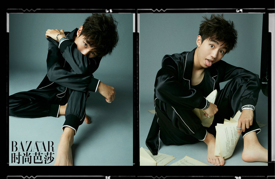Популярный актер и певец Ван Цзюнькай попал на обложку модного журнала