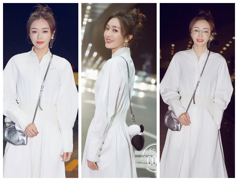 Фото в аэропорту: Изящная актриса Цинь Лань отправляется на Неделю моды в Милане