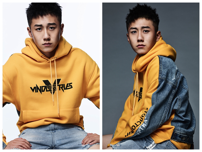 Молодой актер Цзян Гуаньнань в спортивном стиле