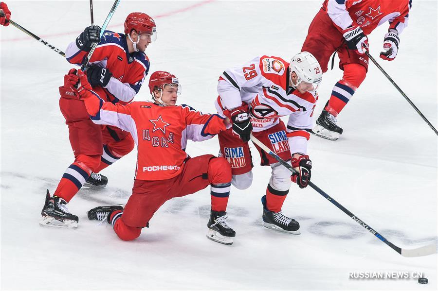Хоккей -- Регулярный чемпионат КХЛ: ЦСКА -- Автомобилист