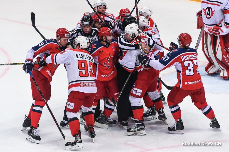 Хоккей -- Регулярный чемпионат КХЛ: ЦСКА -- Автомобилист