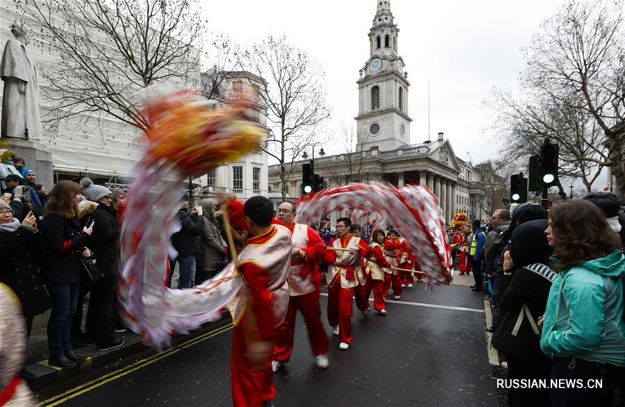 В Лондоне прошли праздничные мероприятия по случаю китайского праздника Весны
