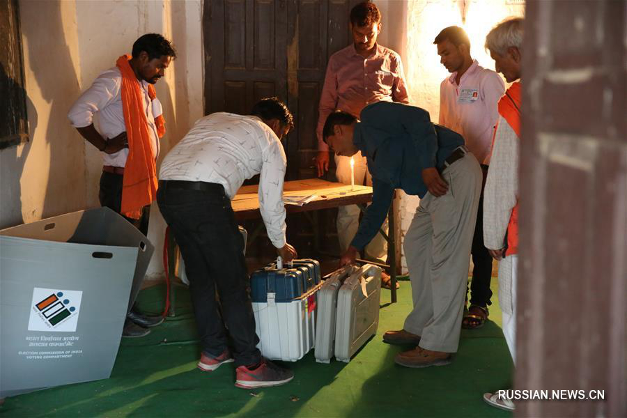 В Индии завершилось голосование на всеобщих выборах 2019 года 