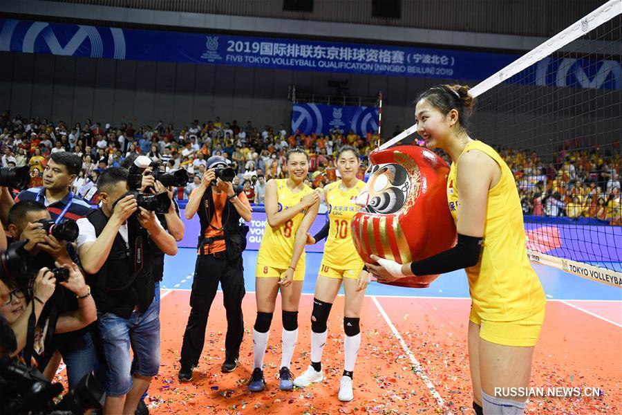 Женская сборная Китая по волейболу получила путевку на Олимпийские игры-2020 в Токио 